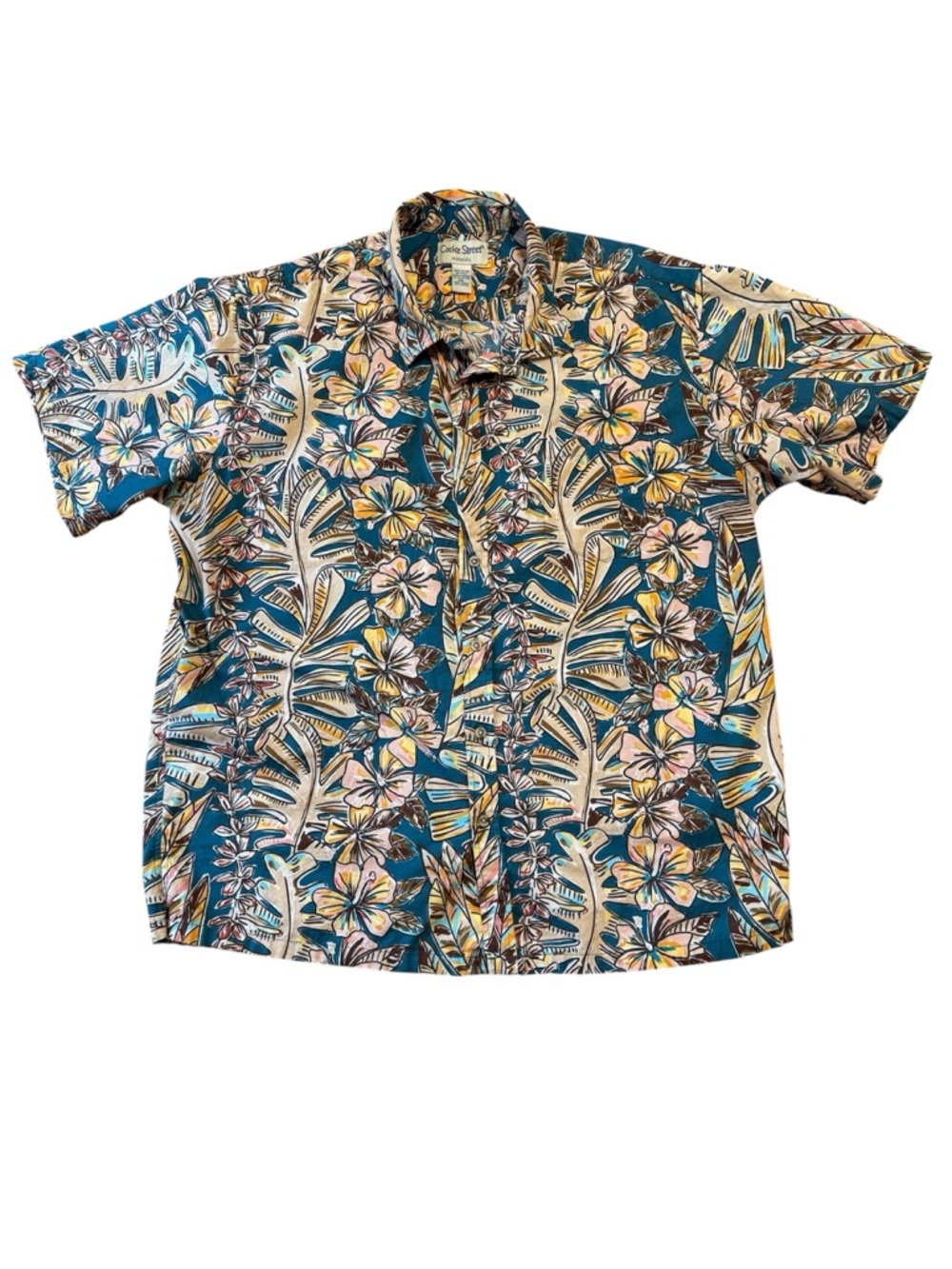 Cooke Street Honolulu Hawaiian Shirt - Hibiscus Flowers - 100% Cotton - 2XL